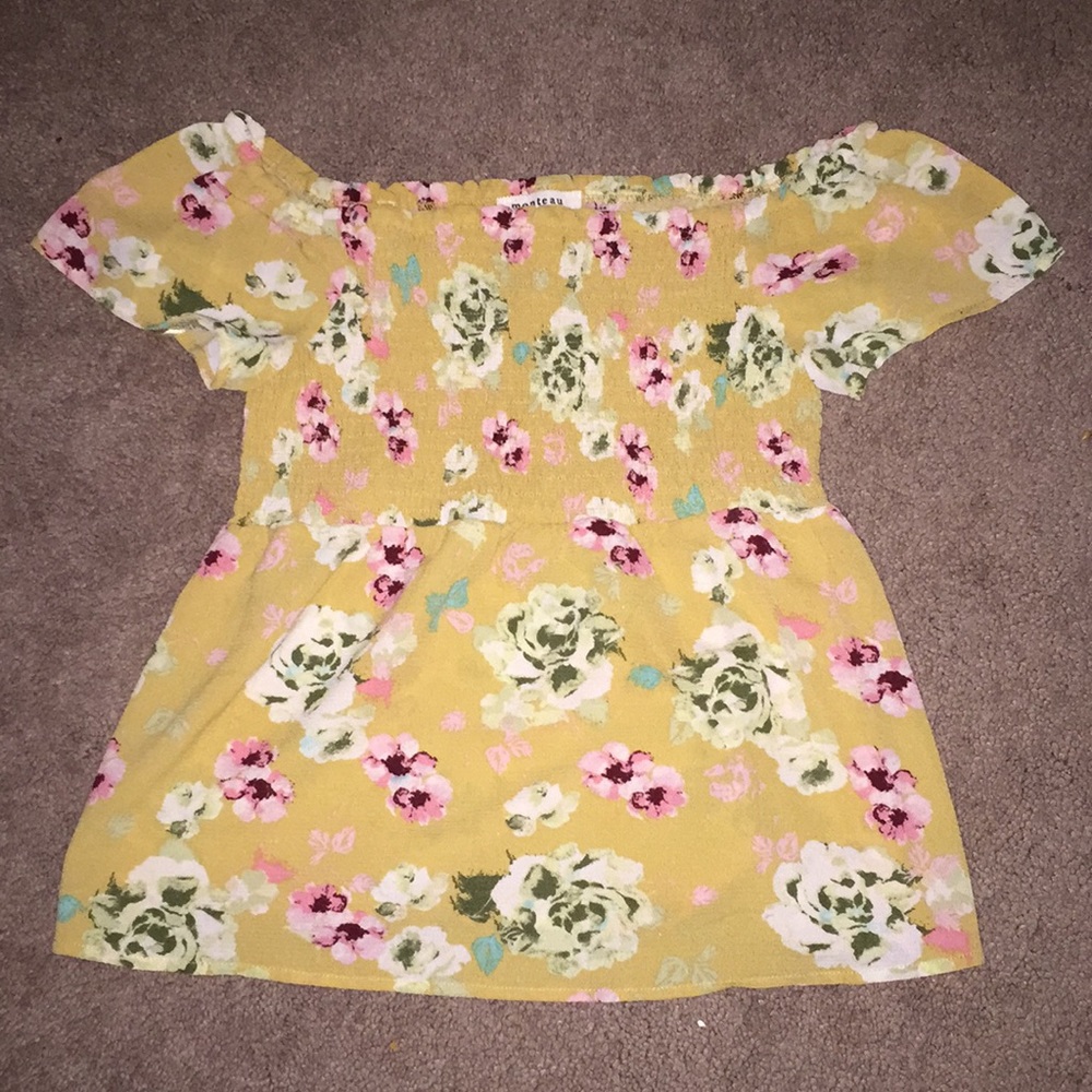 Yellow Off the Shoulders yellow top